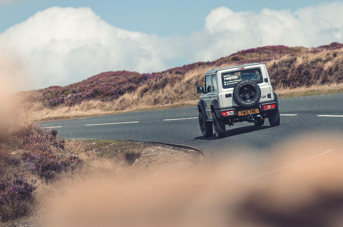 twisted suzuki jimny review 2023 29 cornering rear