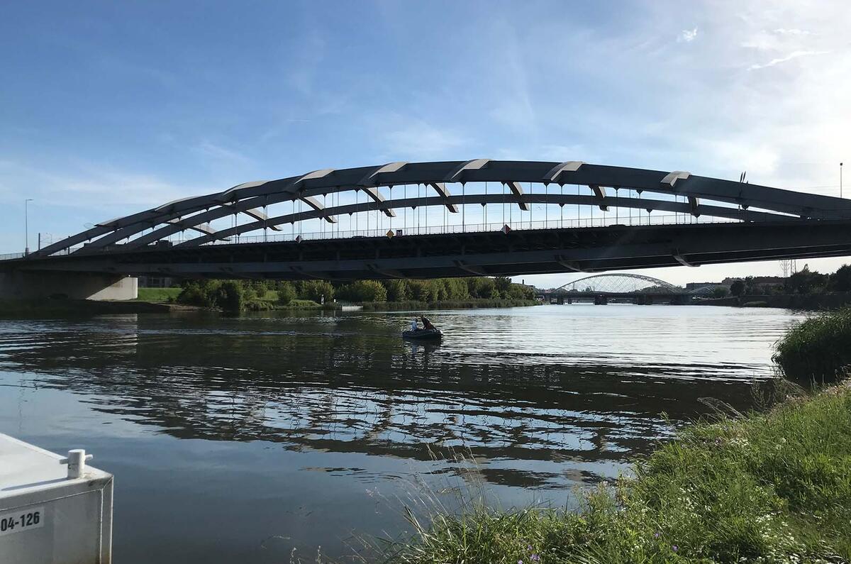 Ukraine ambulance feature bridge in Krakov Ukraine ambulance feature bridge in Krakov
