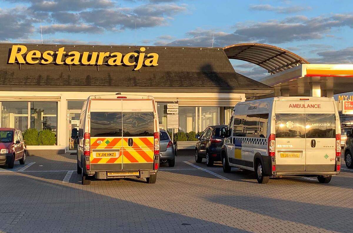 Ukraine ambulance feature cafe stopover Ukraine ambulance feature cafe stopover