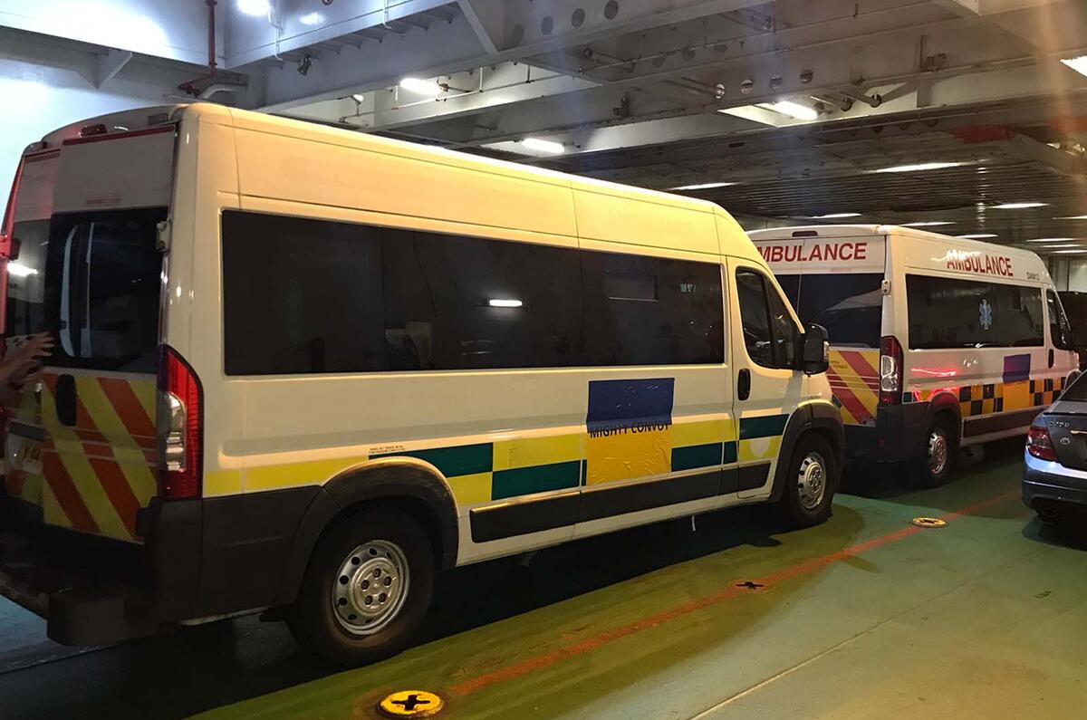 Ukraine ambulance feature on boat Ukraine ambulance feature on boat