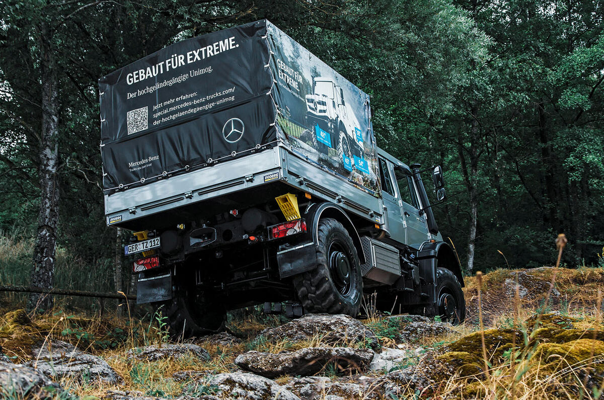 Unimog rear three quarter Unimog rear three quarter