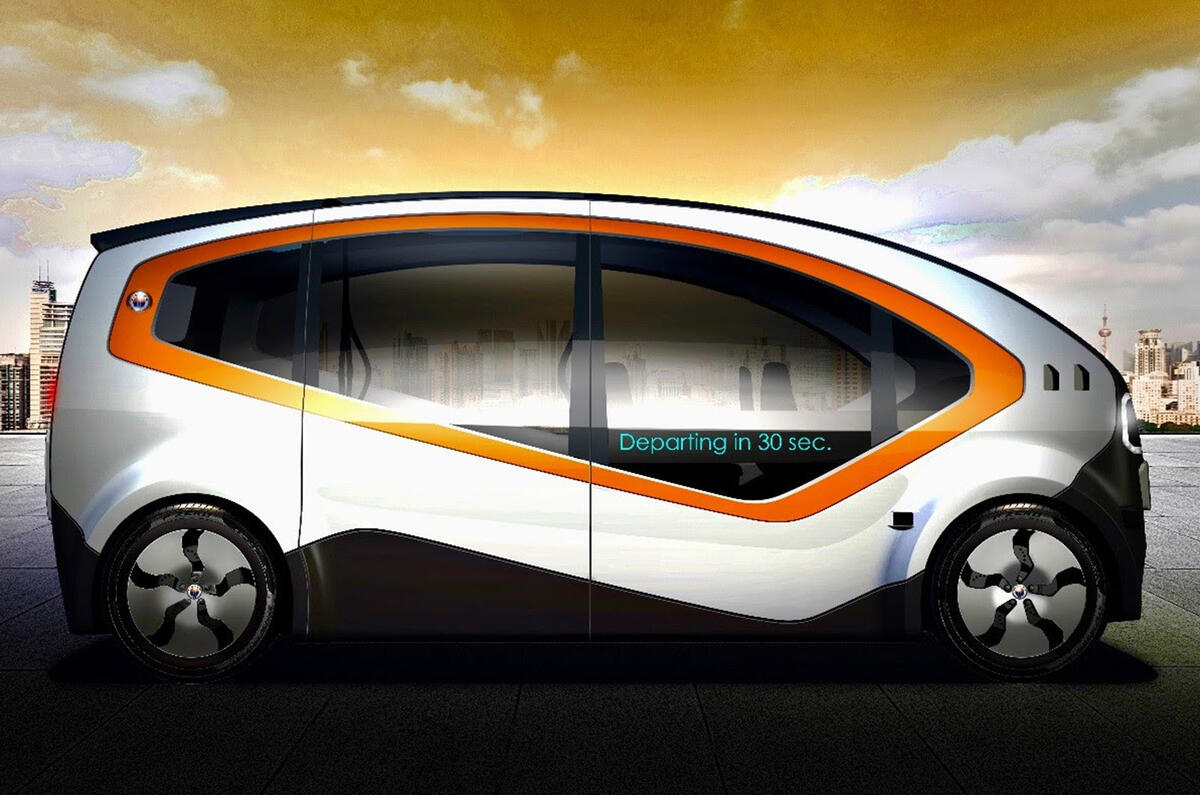 Fisker Orbit shuttle to use in-wheel motors