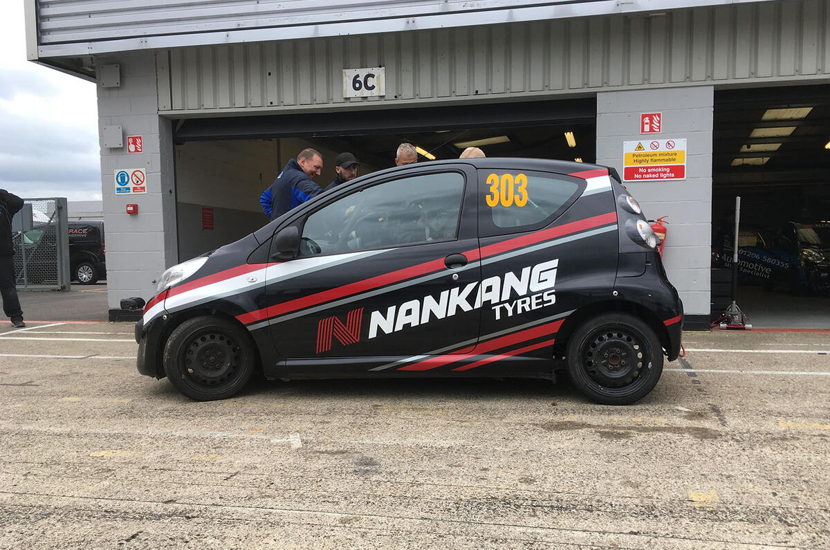 Citroen C1 24hrs Silverstone garage