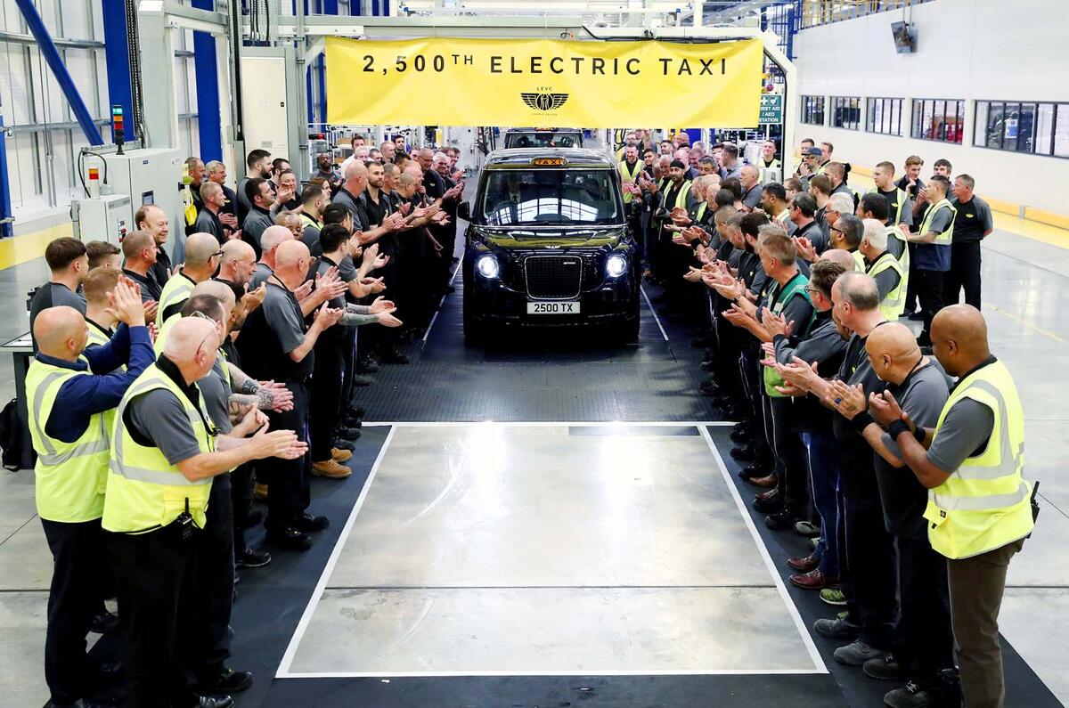LEVC's 2500th TX hybrid taxi