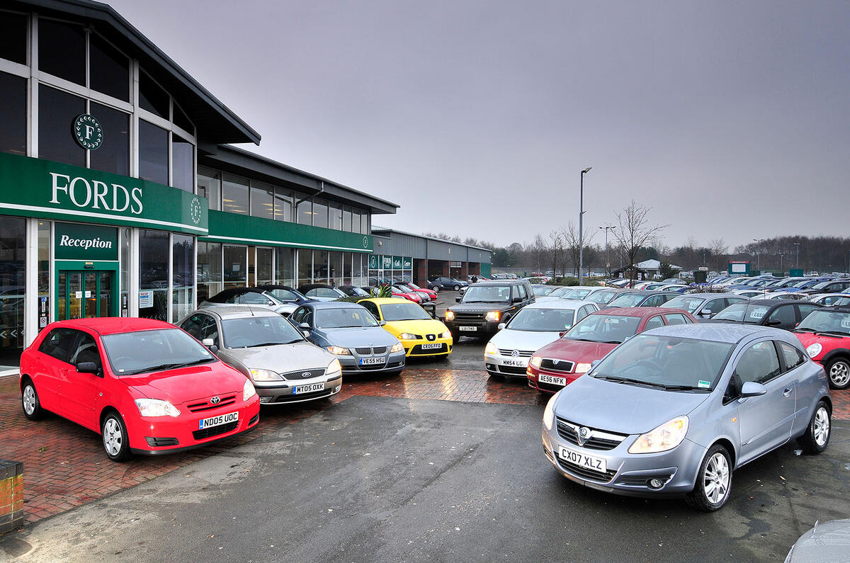 used car forecourts