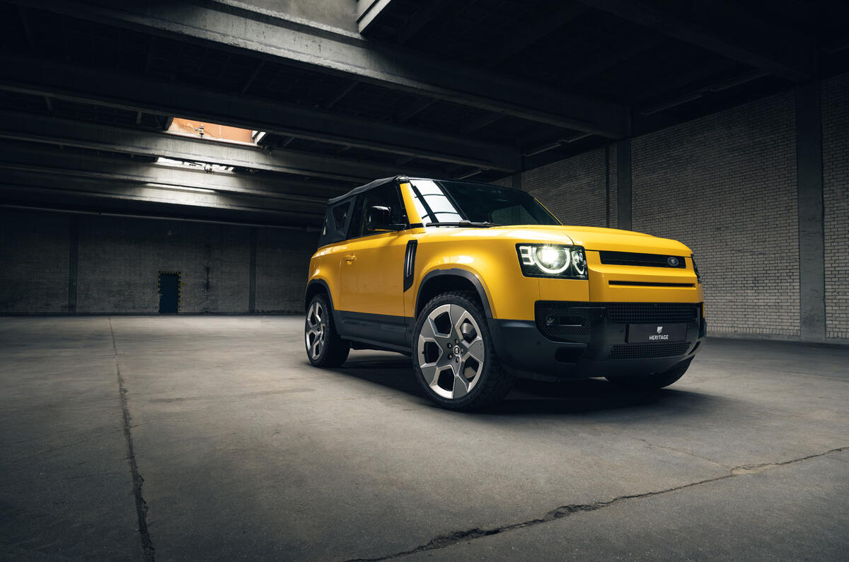 Valiance Convertible Defender distance angle