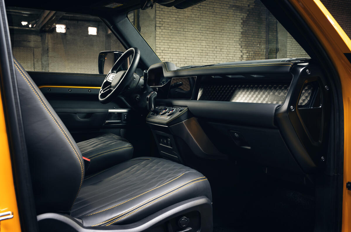 Valiance Convertible Defender front side inteior