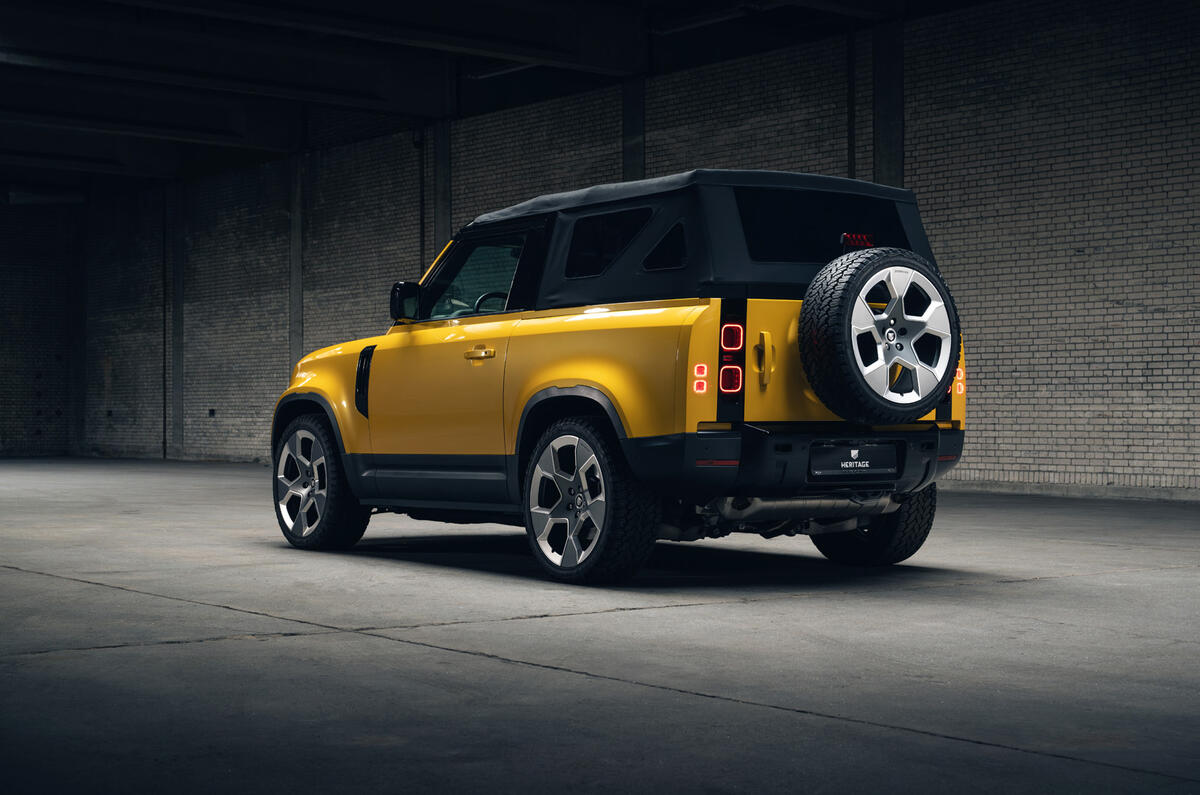 Valiance Convertible Defender rear