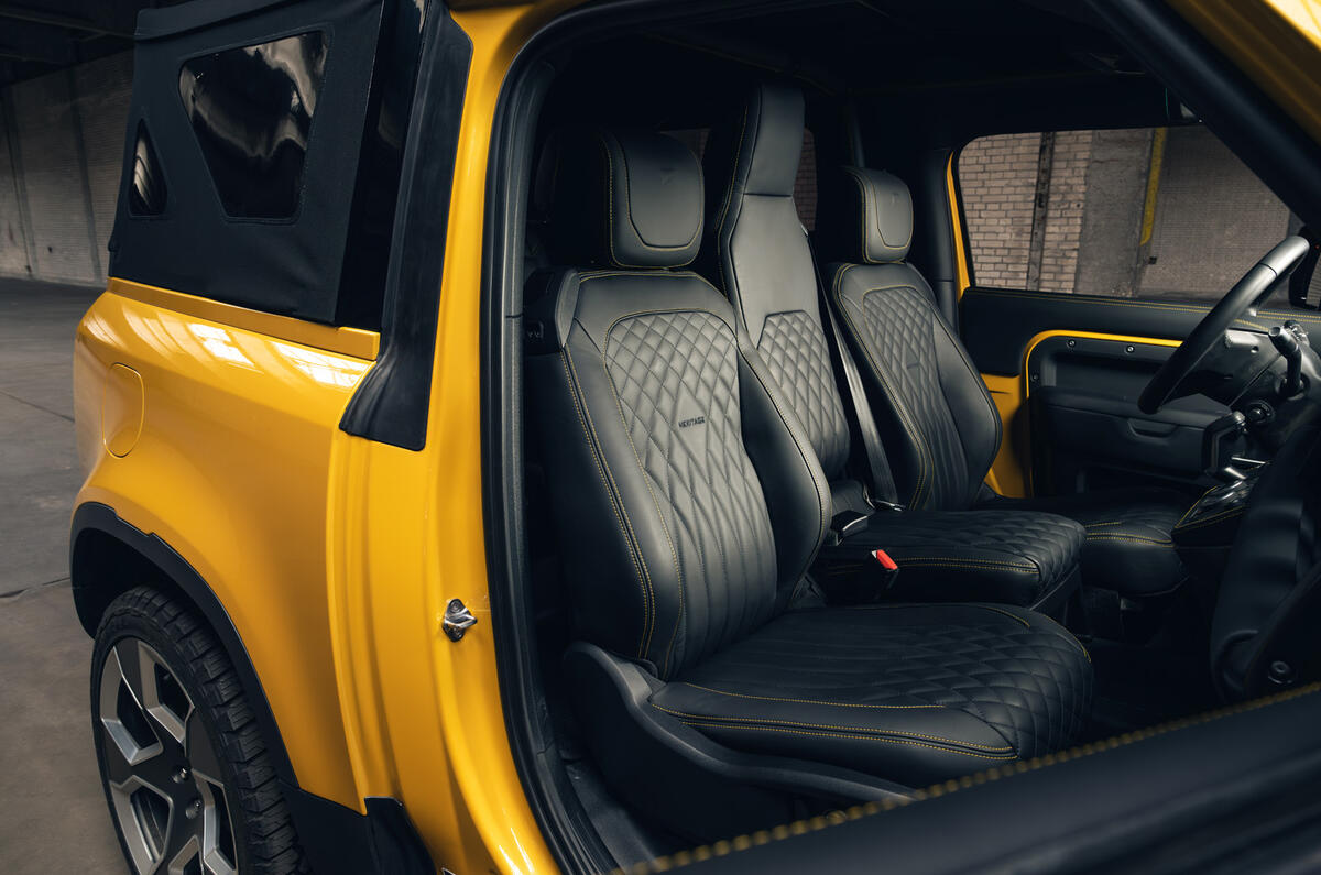 Valiance Convertible Defender rear seats