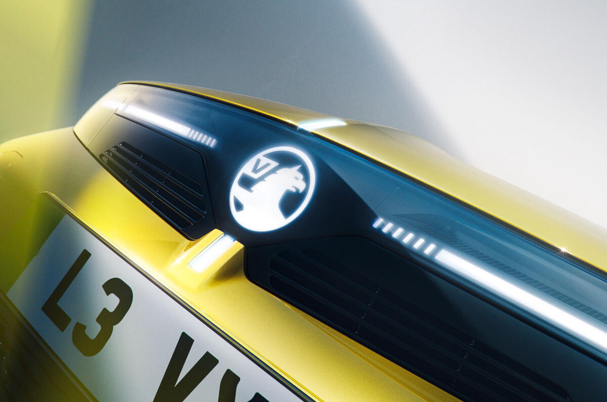 Vauxhall Astra 2026 grille close