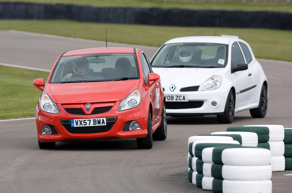 Vauxhall Corsa VXR track Vauxhall Corsa VXR track
