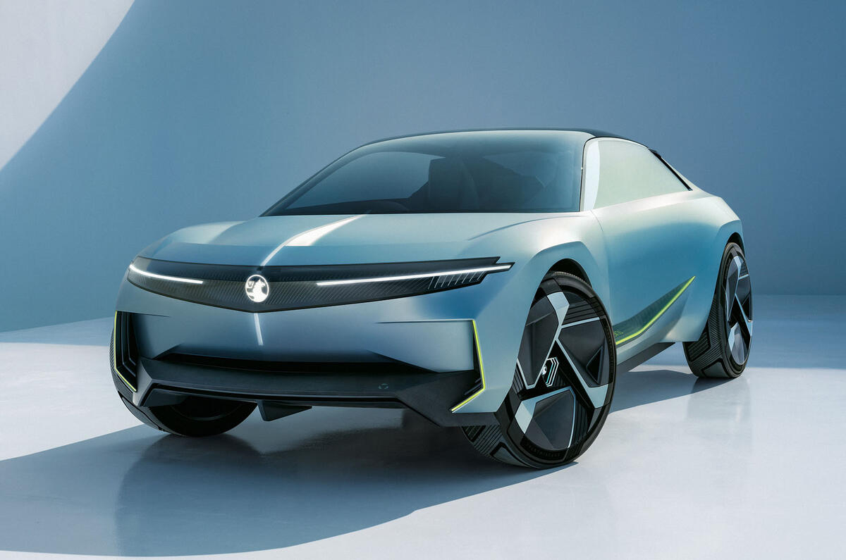 Vauxhall Experimental concept 2023 front quarter