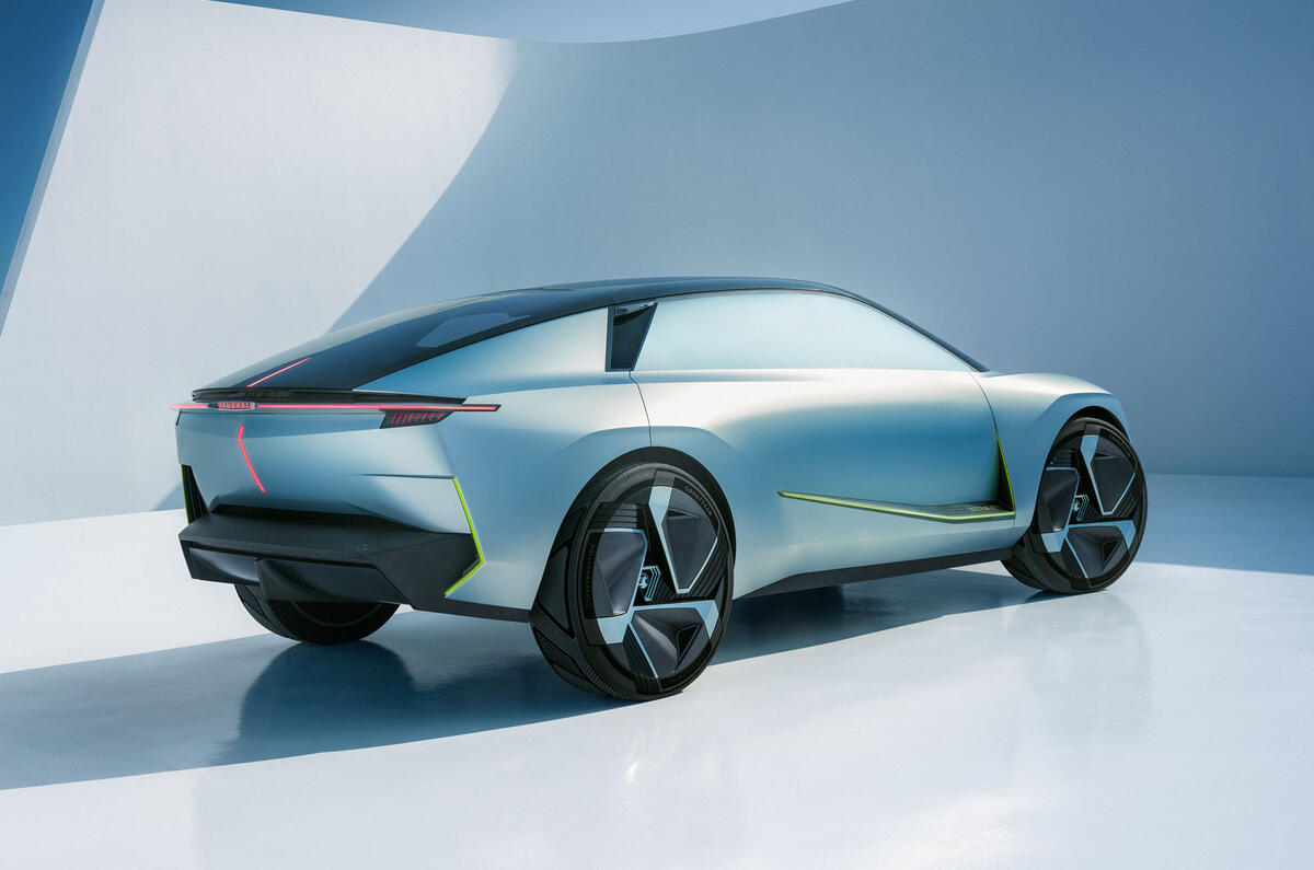 Vauxhall Experimental concept 2023 rear quarter