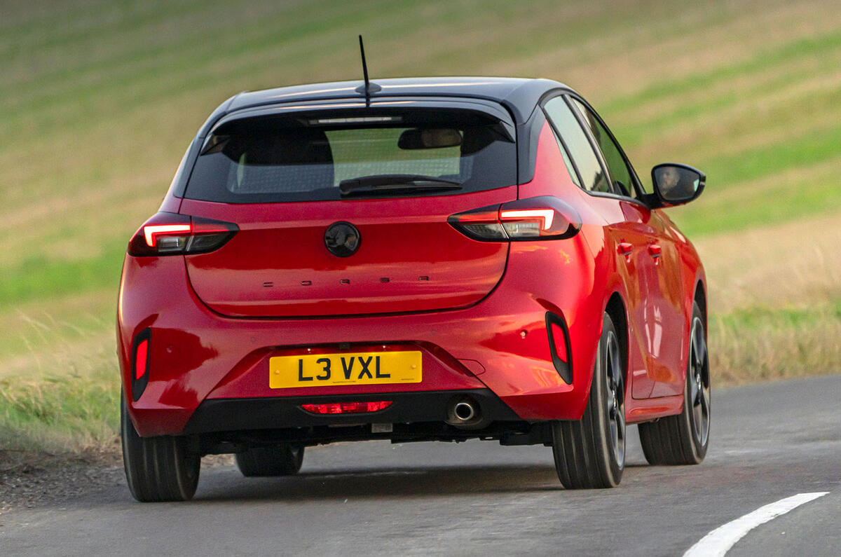 Vauxhall Corsa hybrid rear tracking Vauxhall Corsa hybrid rear tracking
