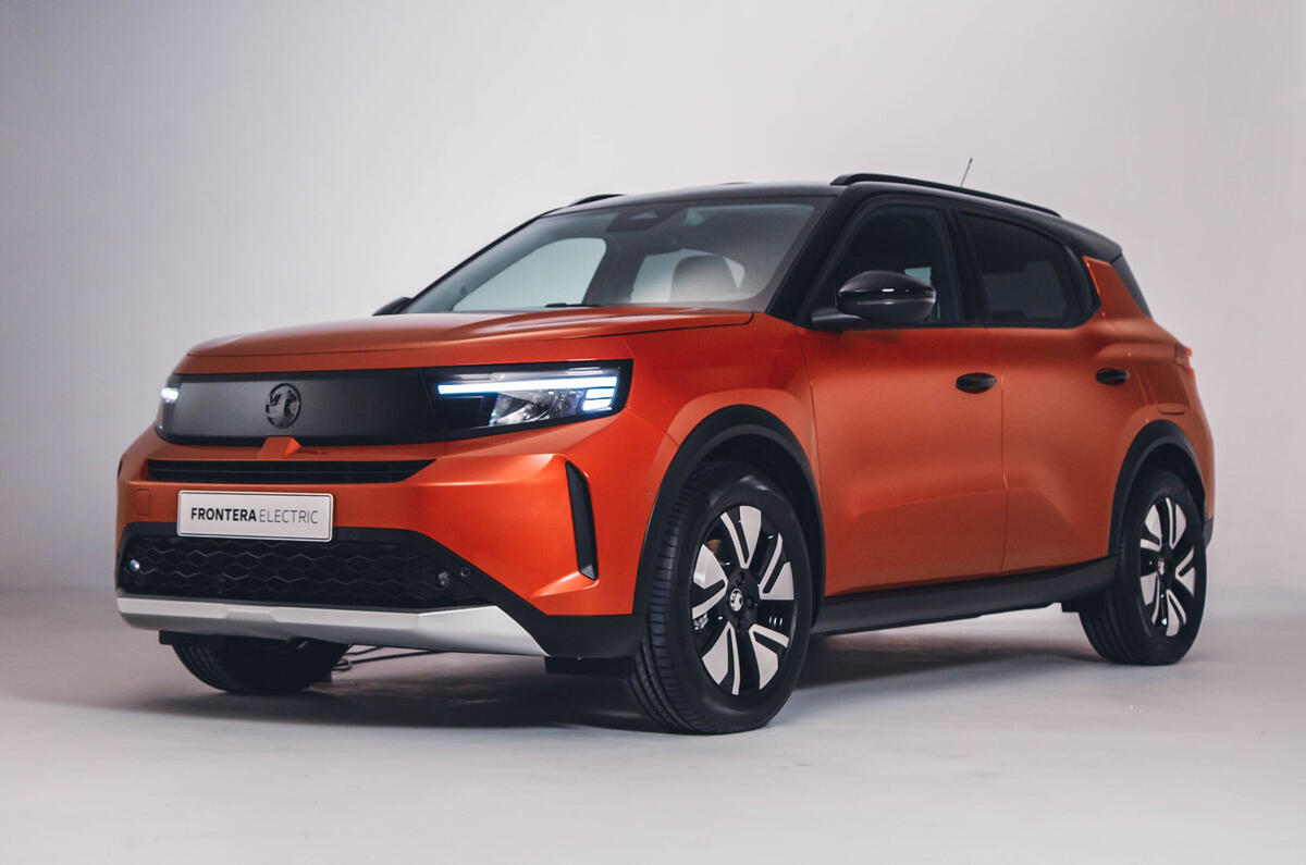 Vauxhall Frontera Electric in studio   front three quarters