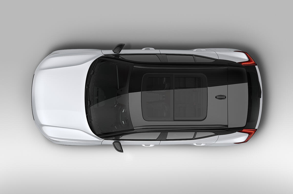New Volvo XC40 top bird's eye view