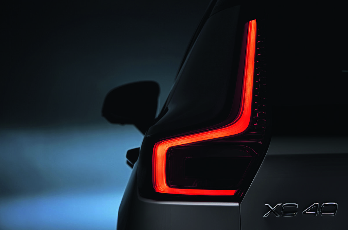 New Volvo XC40 rear light