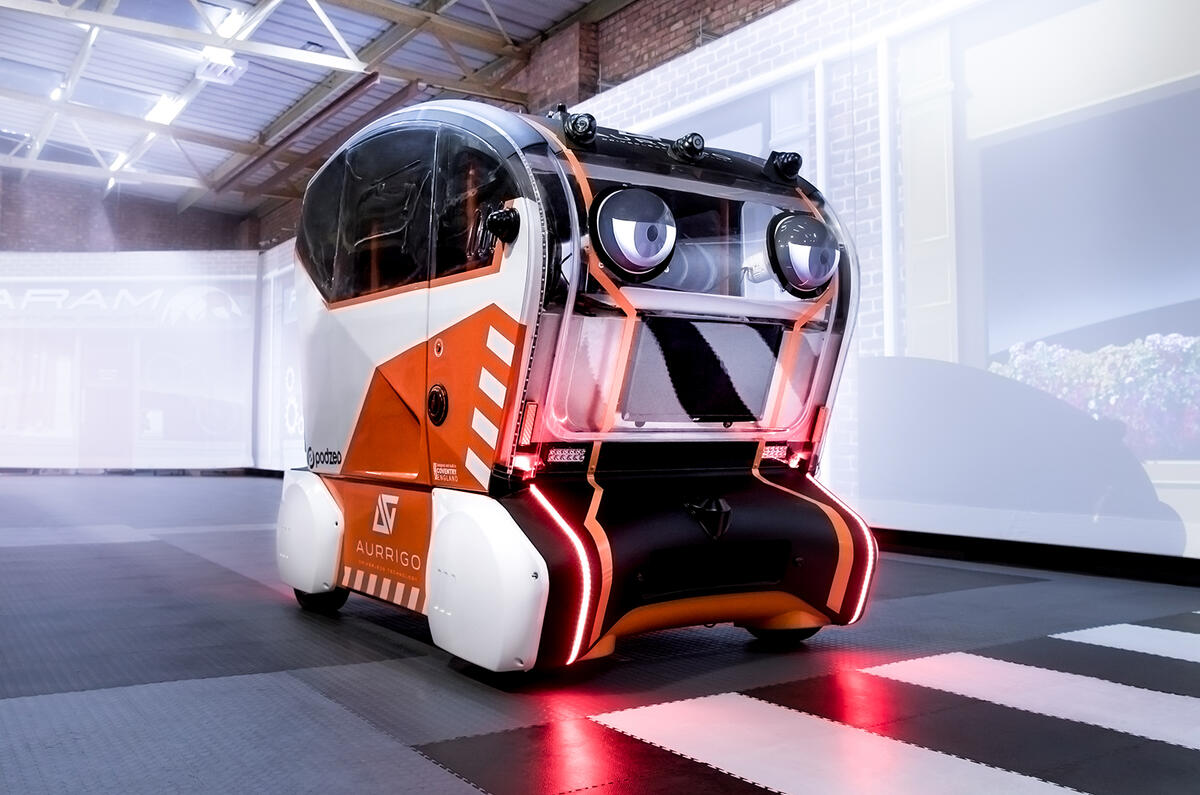 Jaguar Land Rover gives driverless pods eyes to signal road users