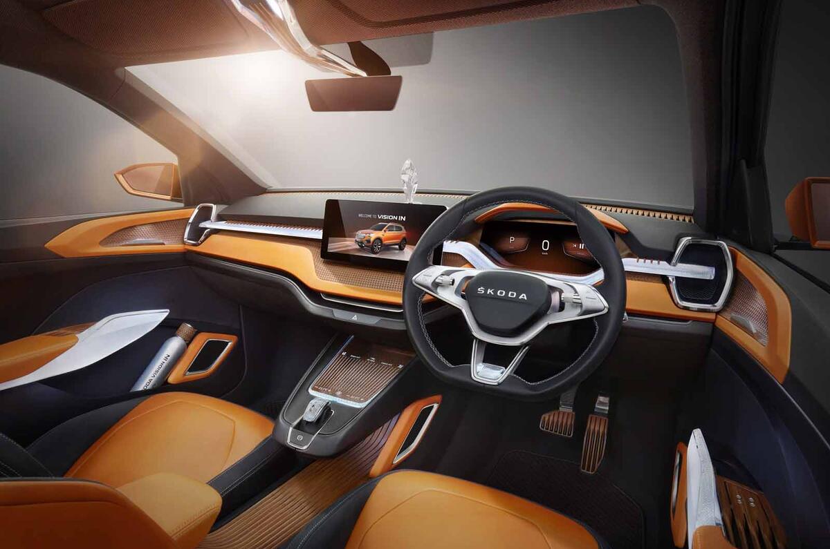 Skoda Vision IN concept dashboard right