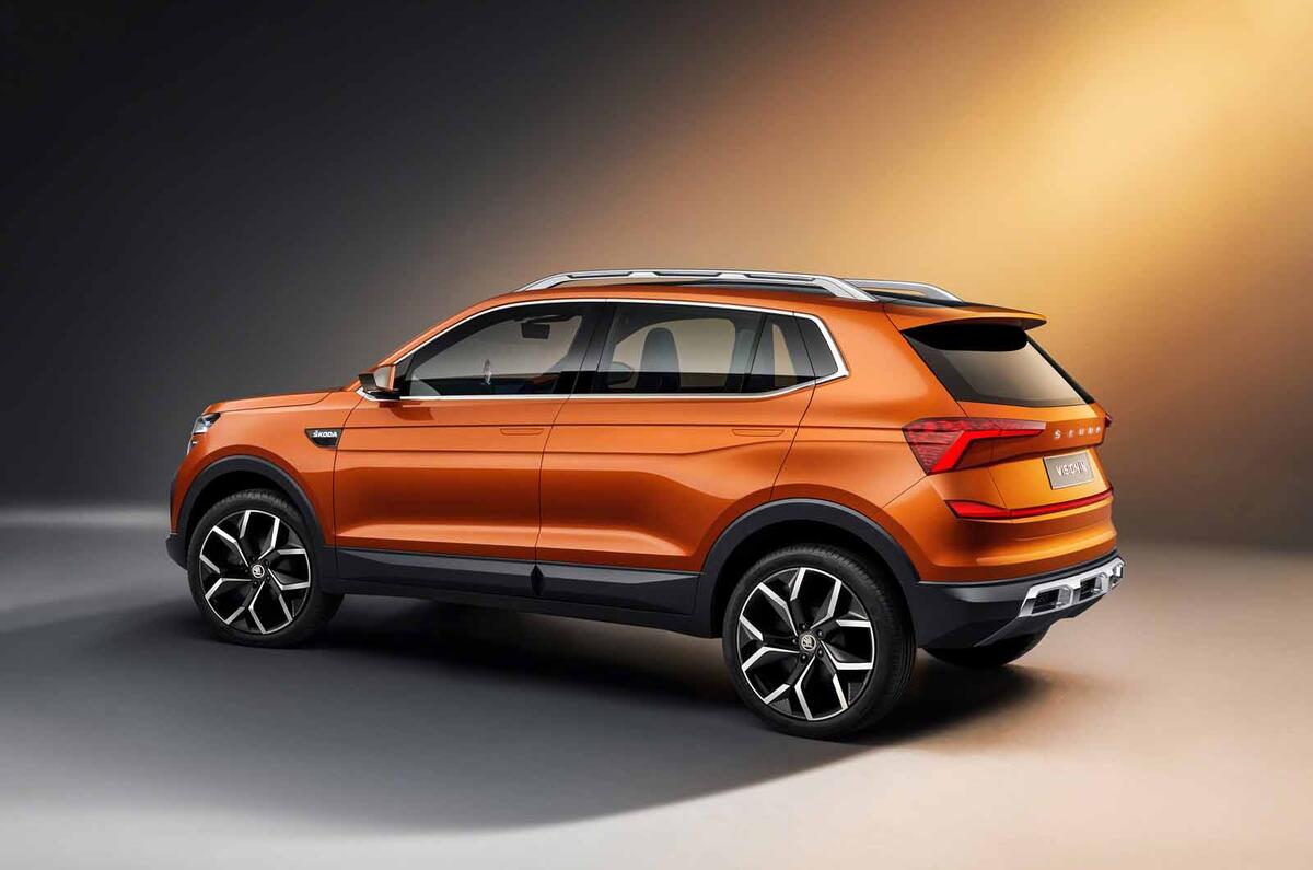 Skoda Vision IN concept side rear on