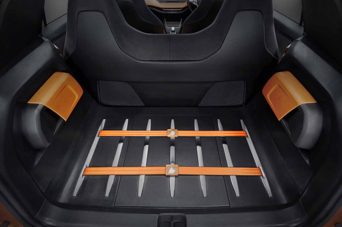 Skoda Vision IN concept boot floor