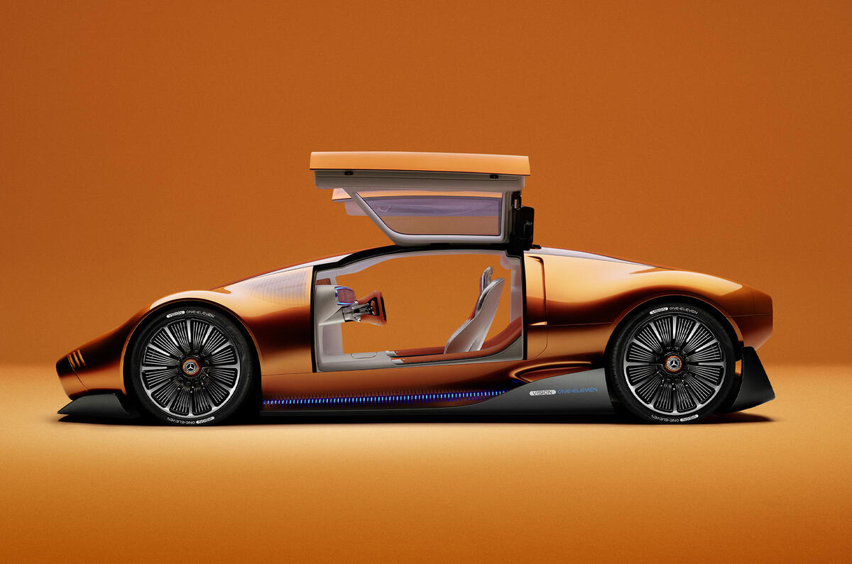 Vision One Eleven concept side with doors open Vision One Eleven concept side with doors open