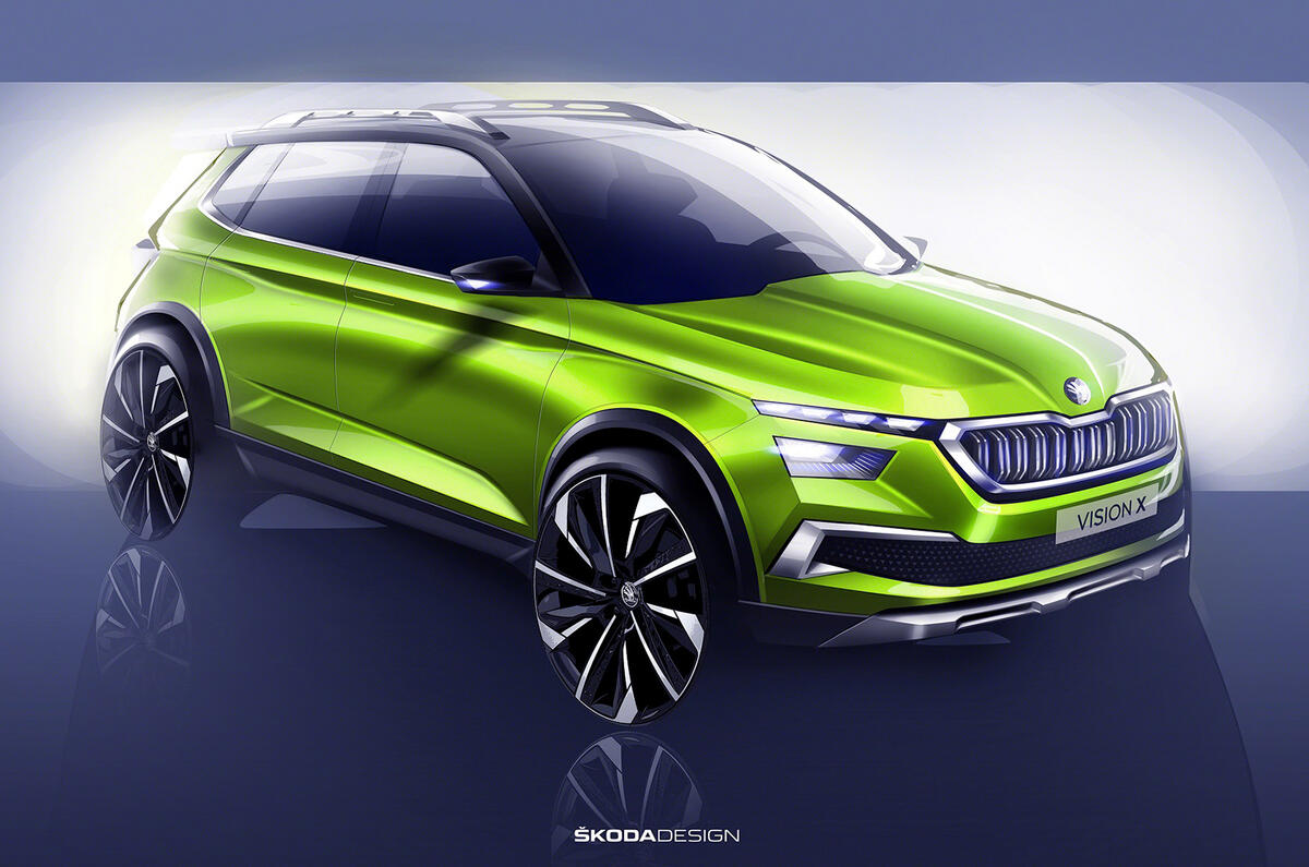 Skoda Vision X small SUV concept previewed ahead of Geneva motor show