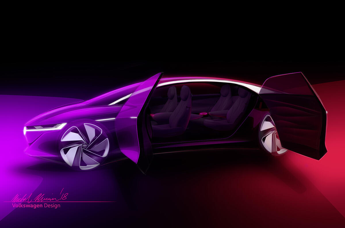 Volkswagen ID Vizzion previews electric BMW 3 Series rival