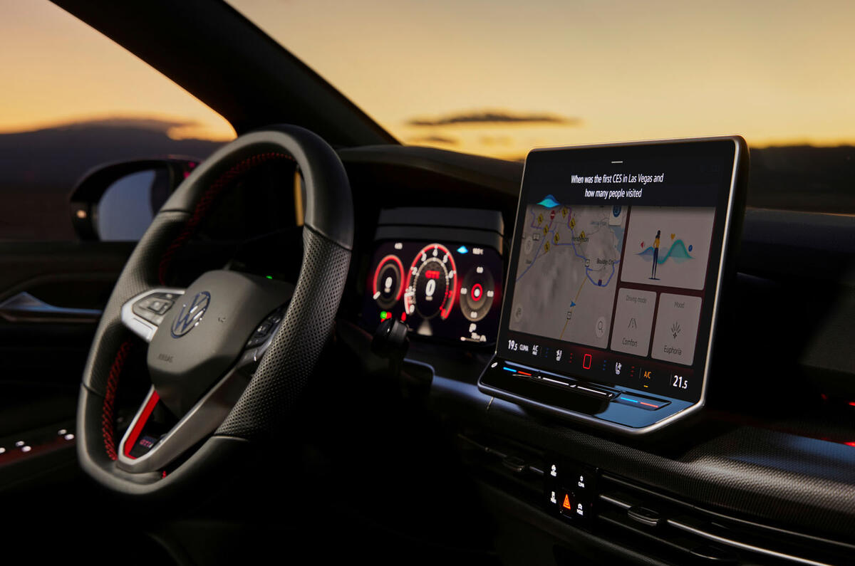 Volkswagen Golf GTI interior voice assistant