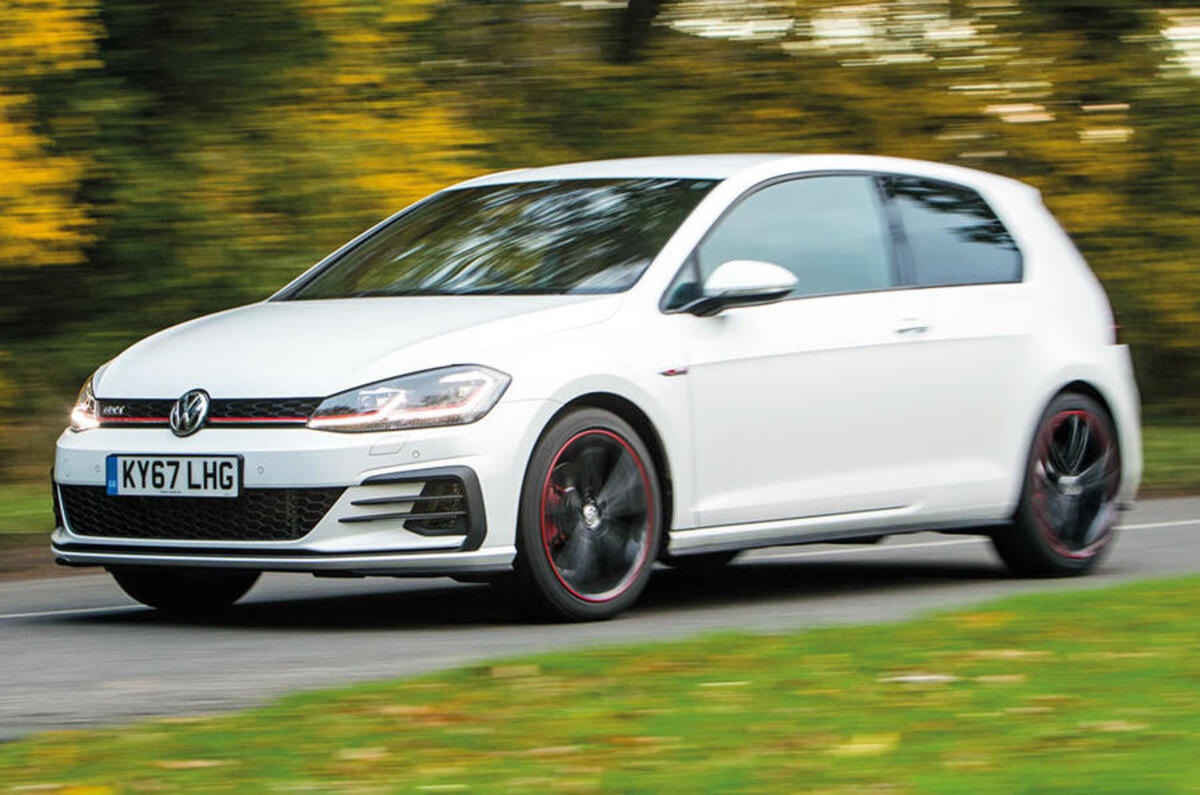 Volkswagen Golf GTI vs Hyundai i30n golf on the road