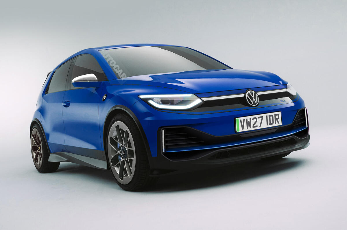 Volkswagen ID 2 R Autocar render front quarter