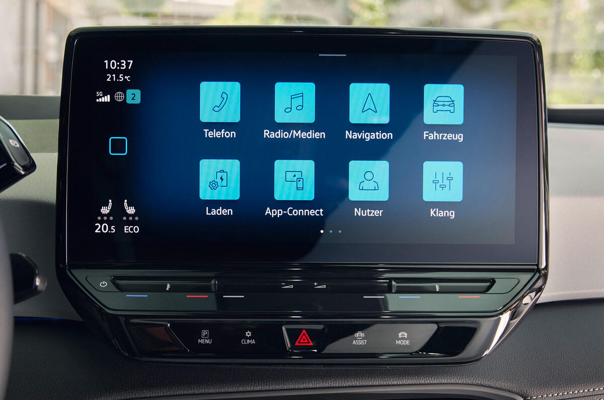 Volkswagen ID 3 10 in screen detail