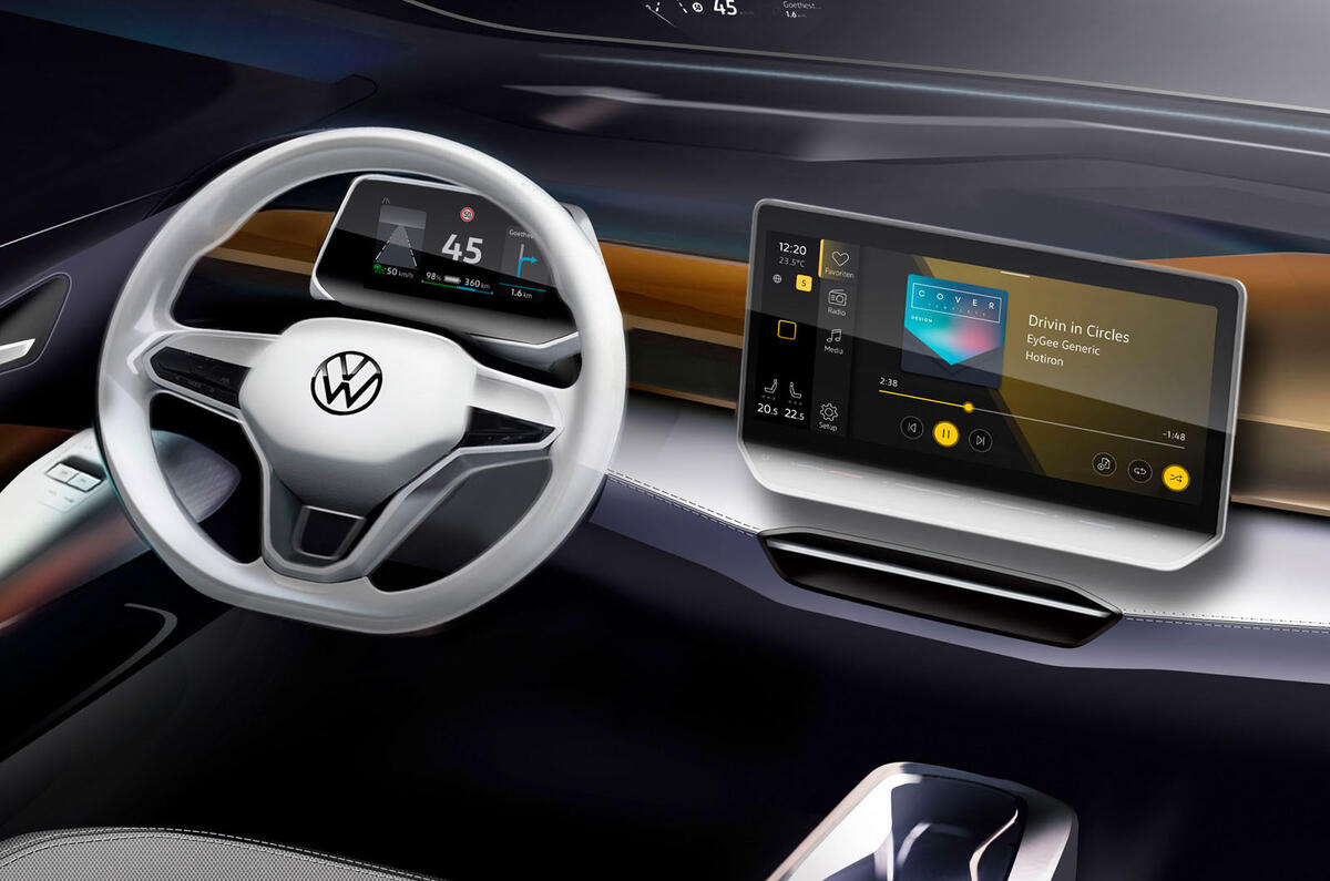 Volkswagen ID 3 12 9 in infotainment screen sketch Volkswagen ID 3 12 9 in infotainment screen sketch