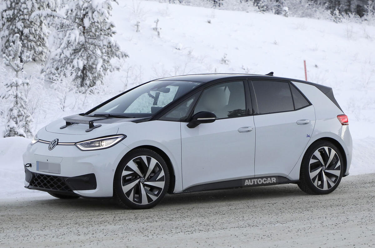 Volkswagen ID 3 GTX testing front quarter 2