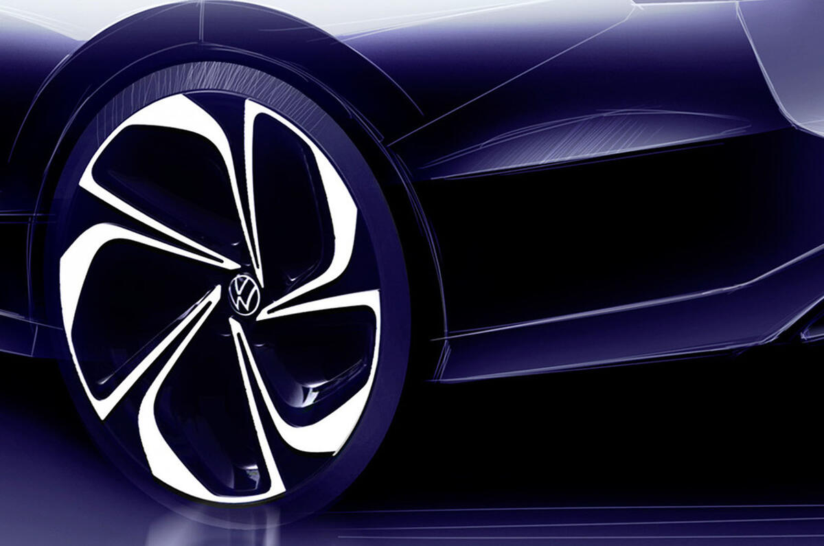 Volkswagen ID Aero design sketch rear wheel Volkswagen ID Aero design sketch rear wheel