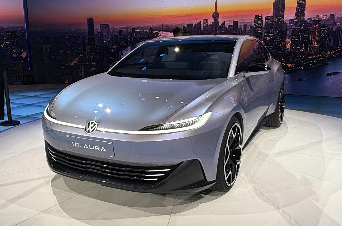 Volkswagen ID Aura Shanghai motor show front Volkswagen ID Aura Shanghai motor show front