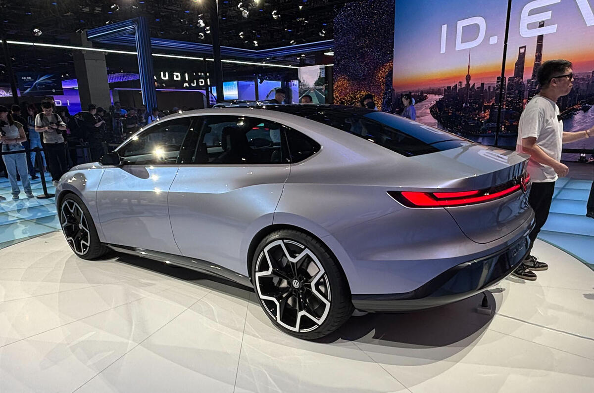 Volkswagen ID Aura Shanghai motor show rear quarter Volkswagen ID Aura Shanghai motor show rear quarter