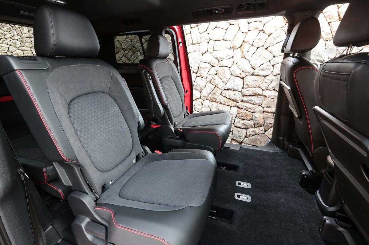 Volkswagen ID Buzz GTX rear seats Volkswagen ID Buzz GTX rear seats
