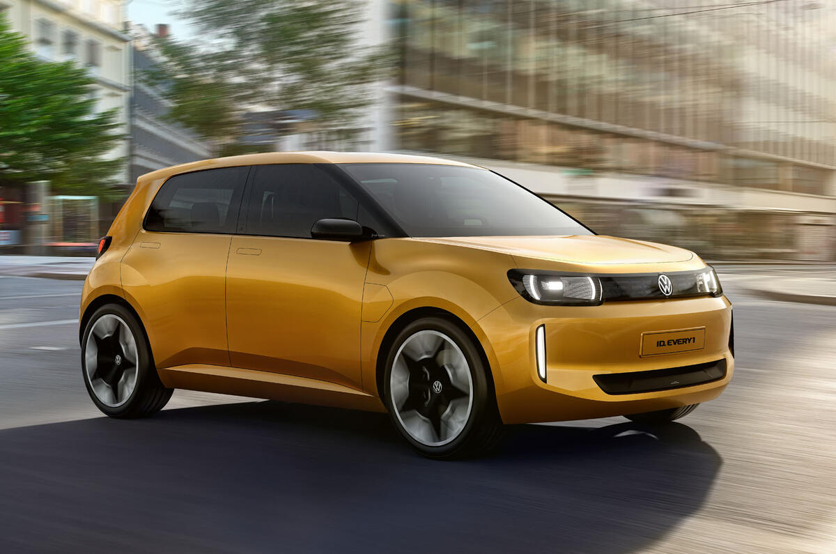 Volkswagen ID Every1 front quarter tracking Volkswagen ID Every1 front quarter tracking