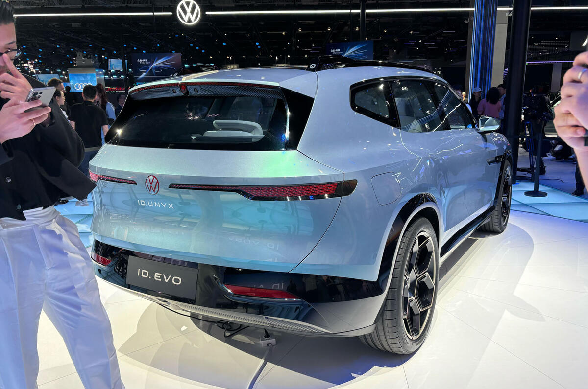Volkswagen ID Evo Shanghai motor show rear quarter Volkswagen ID Evo Shanghai motor show rear quarter