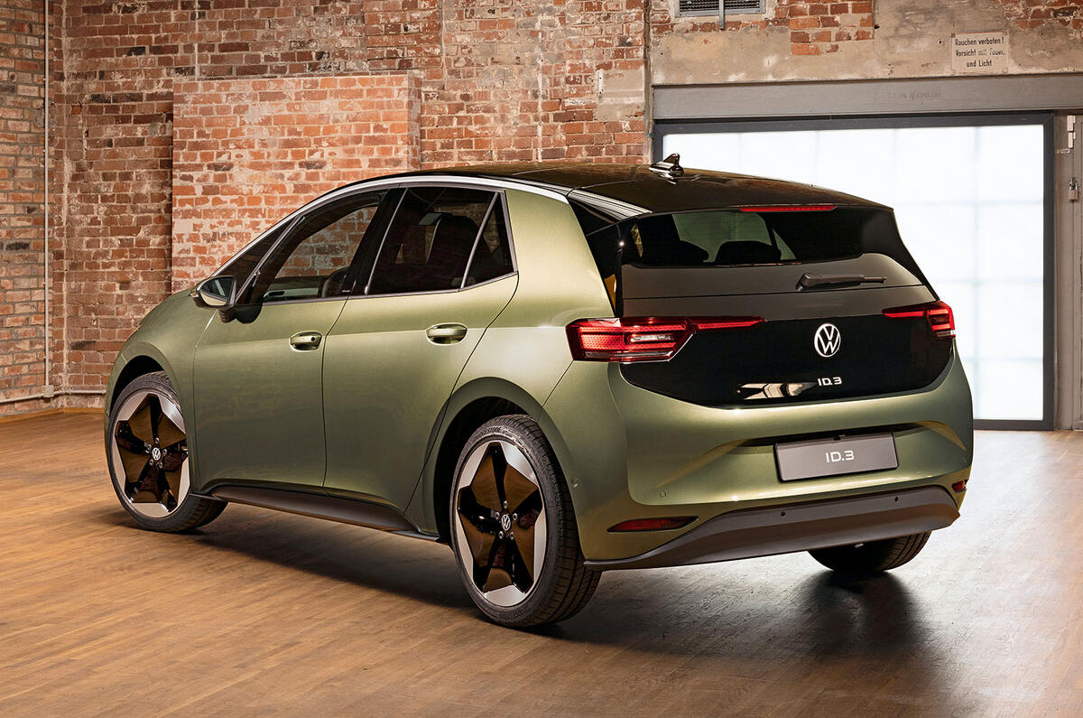 Volkswagen ID3 facelift rear three quarter Volkswagen ID3 facelift rear three quarter