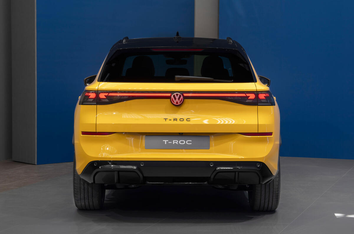 Volkswagen T Roc 2026 rear static Volkswagen T Roc 2026 rear static