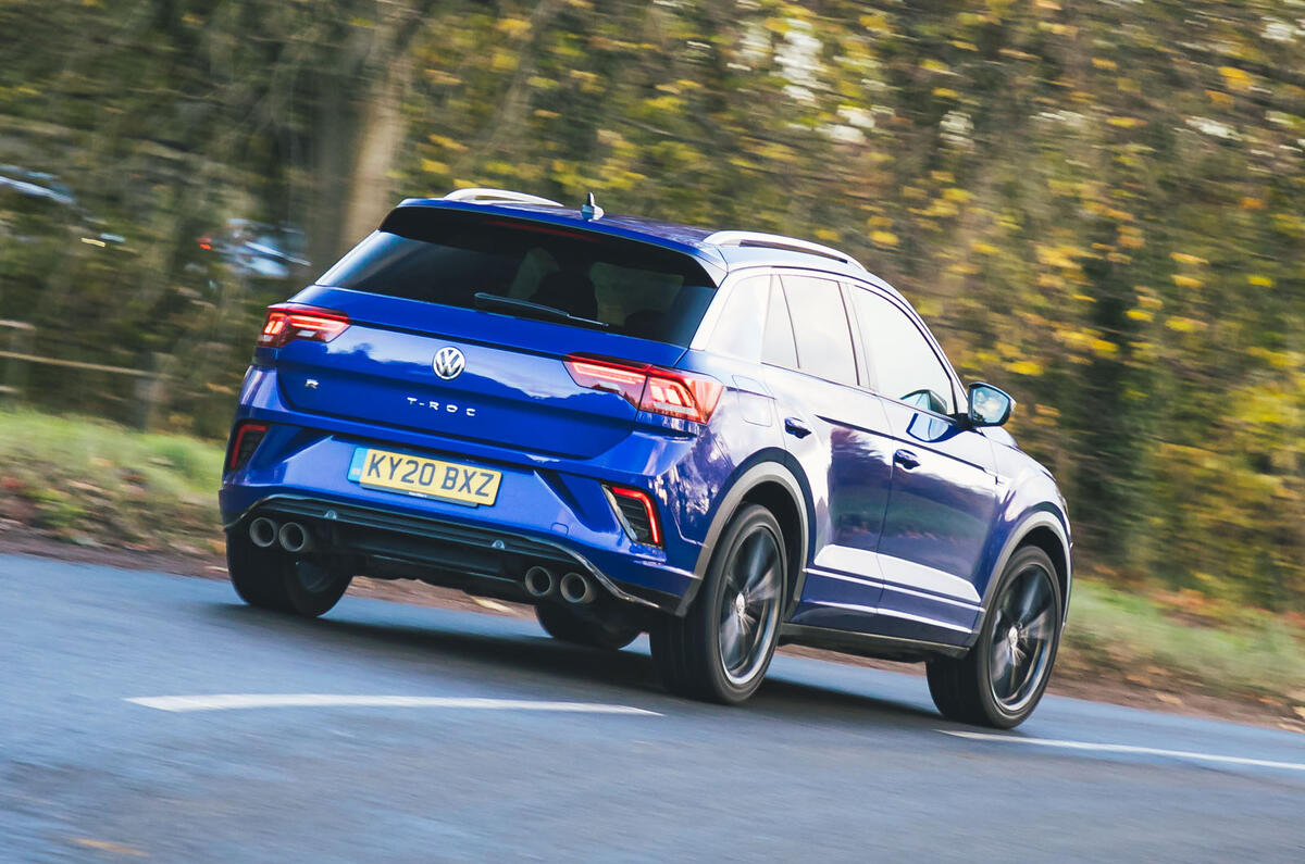 Volkswagen T Roc R 2020 rear quarter tracking Volkswagen T Roc R 2020 rear quarter tracking