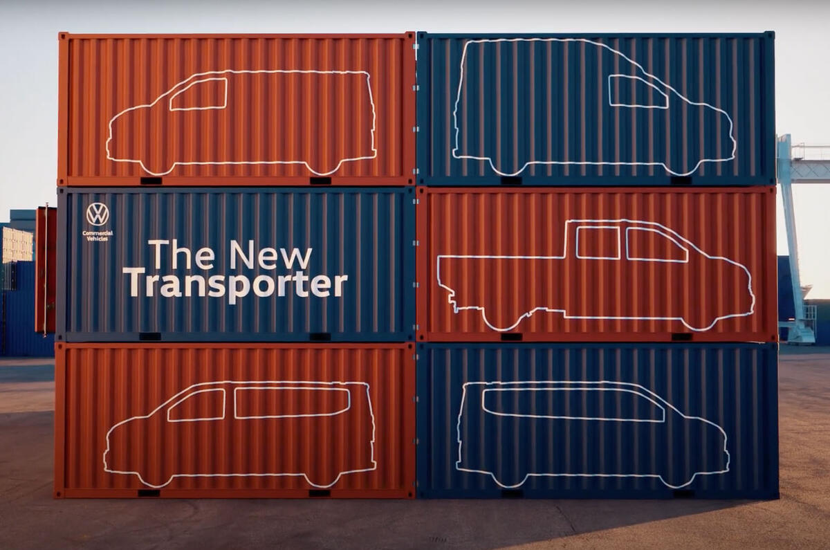 Volkswagen Transporter 2024 teaser bodystyles Volkswagen Transporter 2024 teaser bodystyles