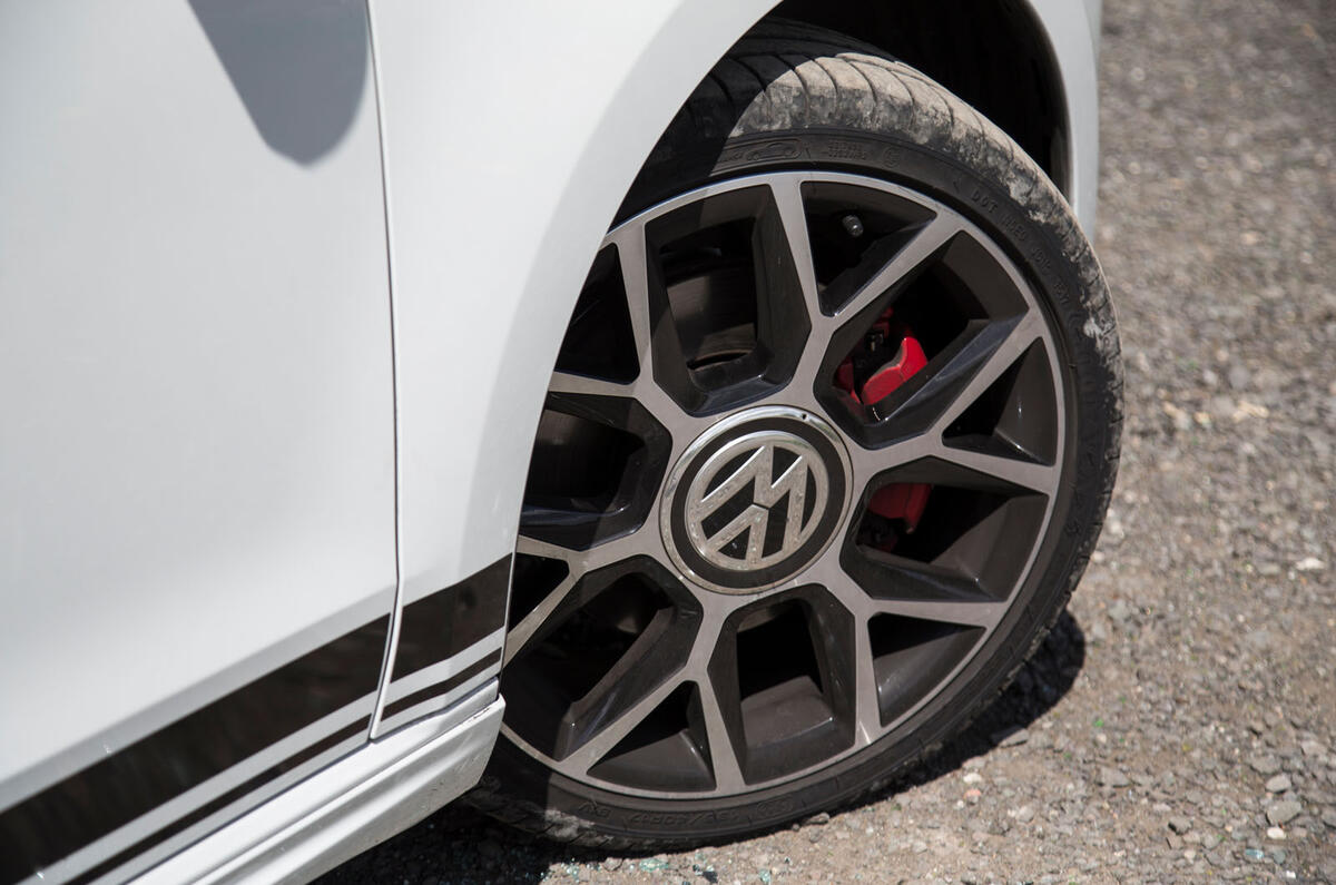 Volkswagen Up GTI 2018 wheel detail Volkswagen Up GTI 2018 wheel detail