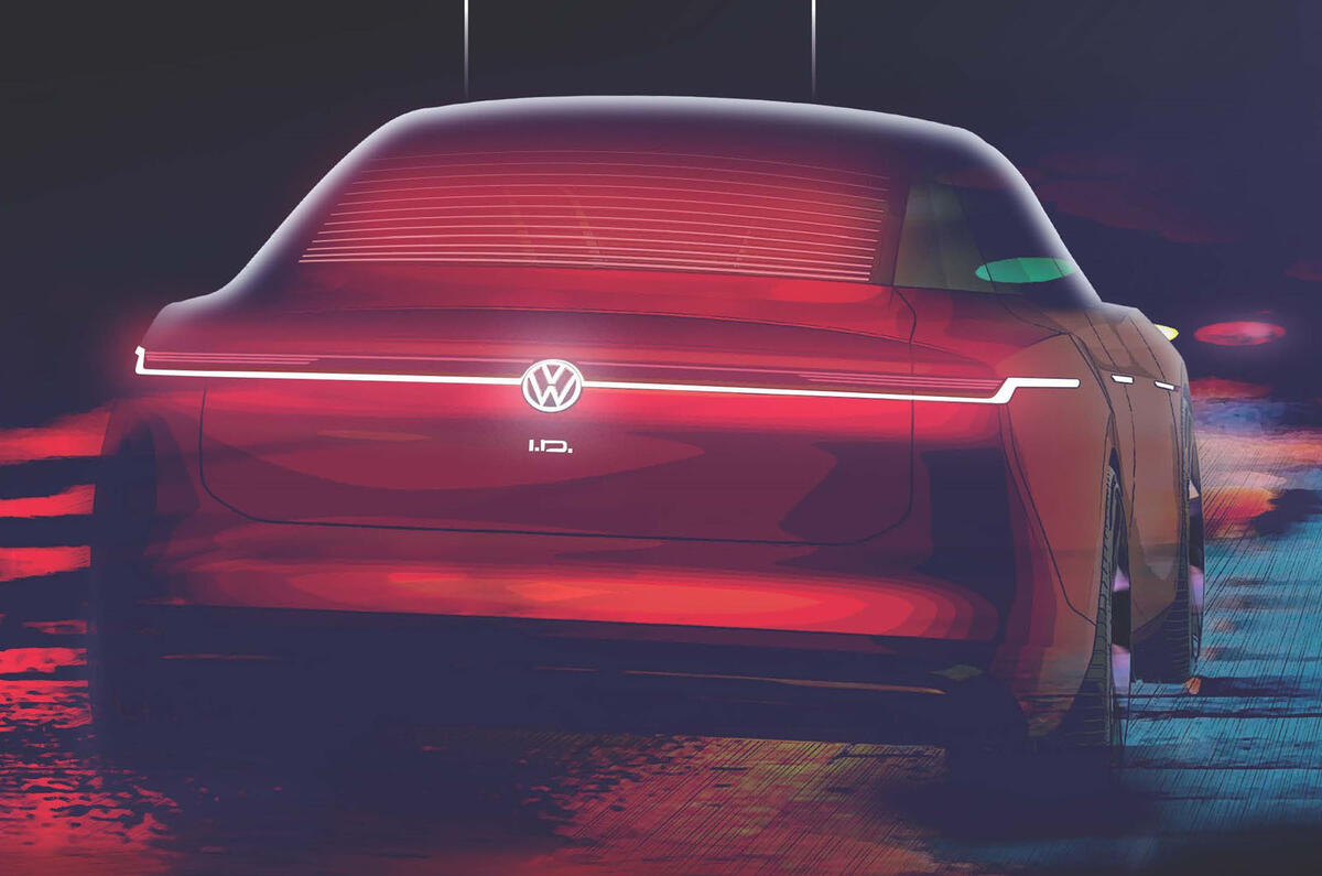 Volkswagen ID Vizzion concept design sketch