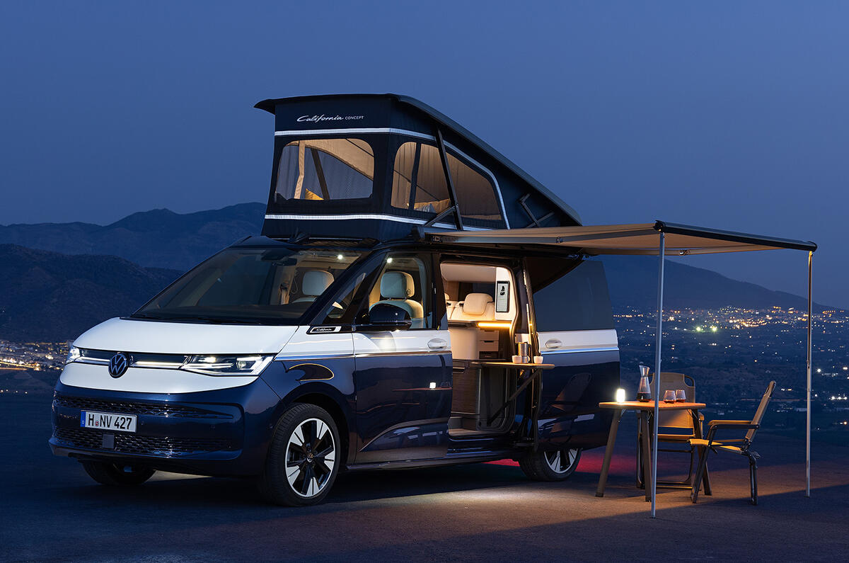Volkswagen California Concept dark with roof up Volkswagen California Concept dark with roof up