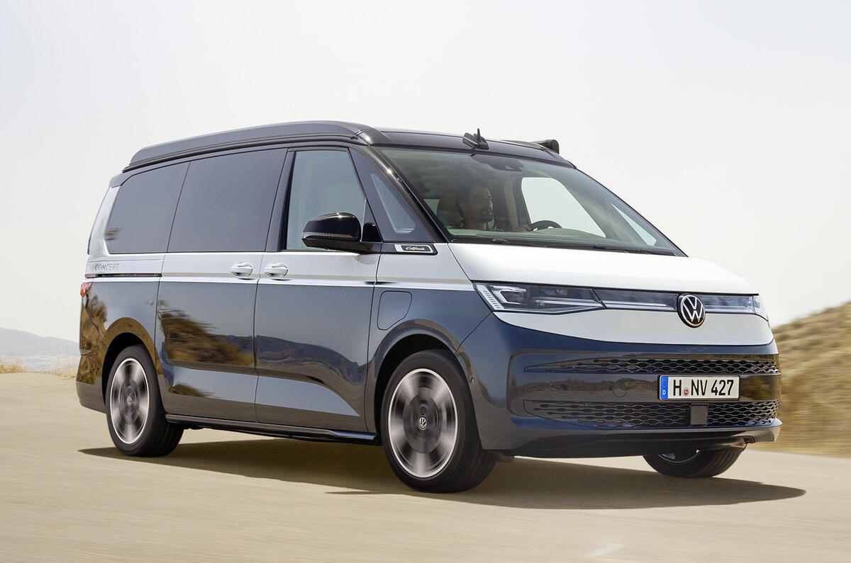 Volkswagen California Concept front driving Volkswagen California Concept front driving