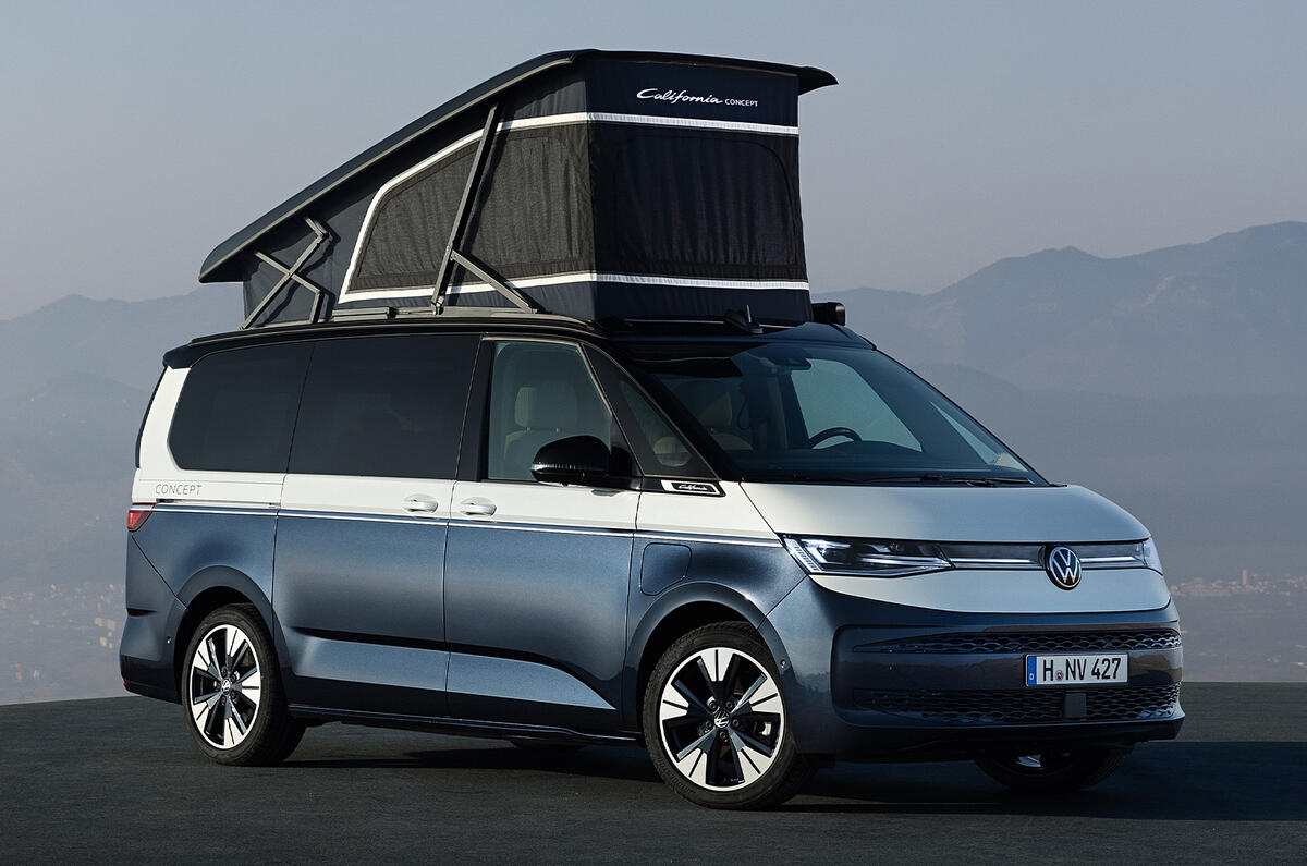 Volkswagen California Concept roof up Volkswagen California Concept roof up