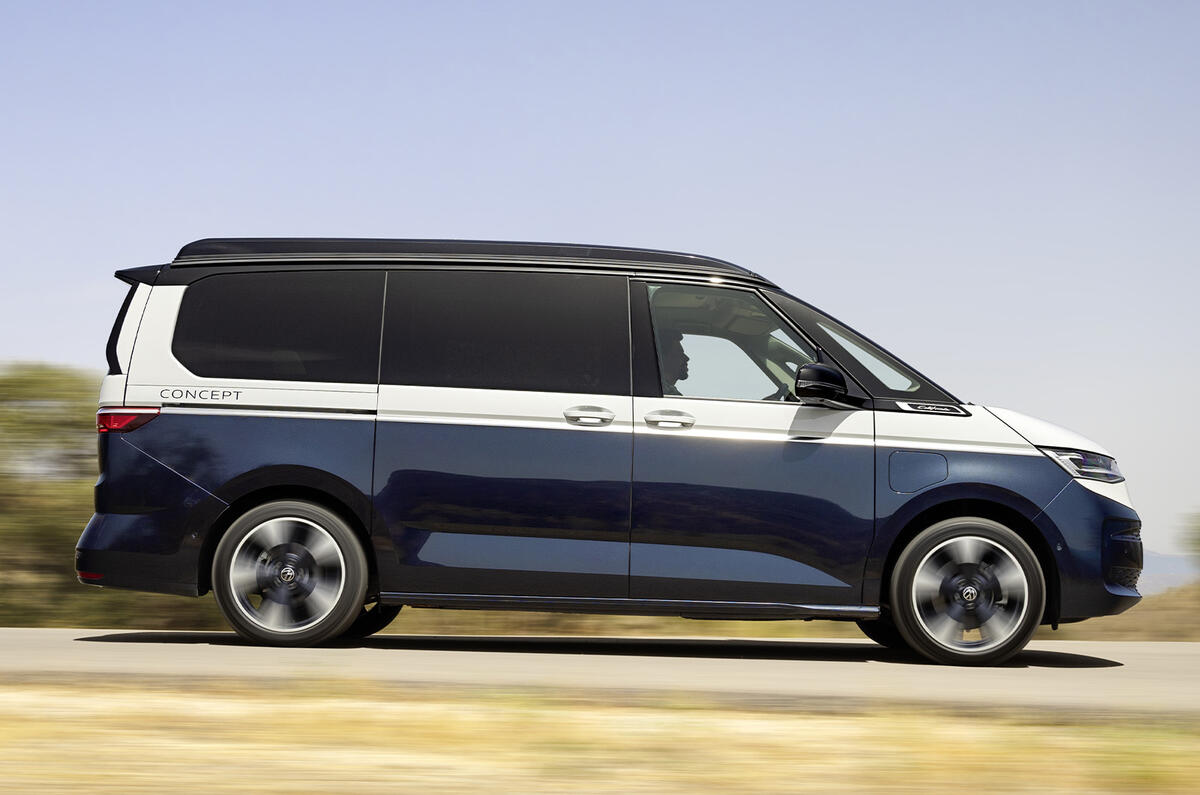 Volkswagen California Concept side driving Volkswagen California Concept side driving